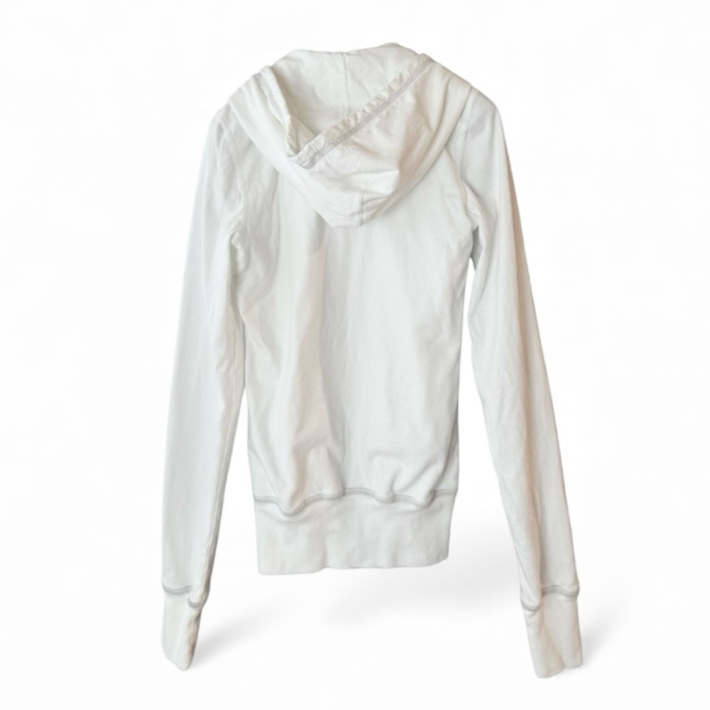 💕NIKE The Athletic Dept. 100% Cotton Long Sleeve Hoodie • White • Size XS - Picture 4 of 8